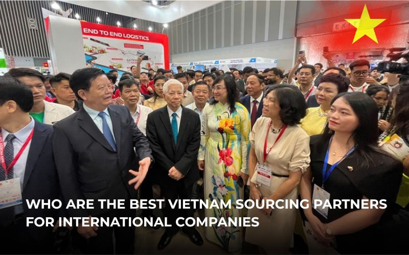 International buyers visiting a manufacturing factory with a Vietnam sourcing partner